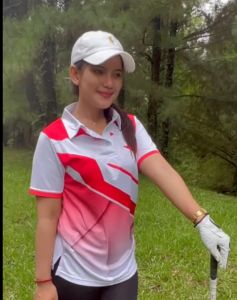 Jersey golf wanita terbaru/model kerah kemeja /atasan wanita/trc 06