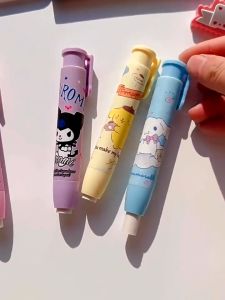 Push Type Retractable Eraser Cute Cartoon Pen Style Pencil Eraser For Kids Students School Stationery Pemadam Tekan Boleh Tarik Corak Kartun Comel Pemadam Pensel Untuk Kanak Kanak Pelajar Alat Tulis Sekolah 按动橡皮擦可爱卡通伸缩橡皮学生儿童幼儿园铅笔擦学习文具小礼物 E434
