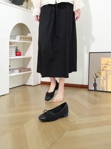 Daphne | Giày Nữ Mùa Thu Mới Đế Mềm Gót Nhỏ Phối Đồ Màu Đen