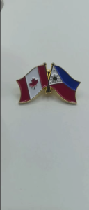 High Quality 1.25 Inch 3D Canadian Philippine Badge PH&CA Pin
