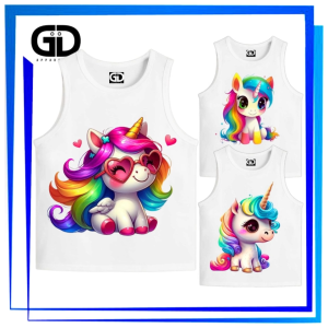 GDapparelco Sando for kid girl Cute Unicorn Sleeveless 0-12 year old Toddler Casual Wear Tank Top