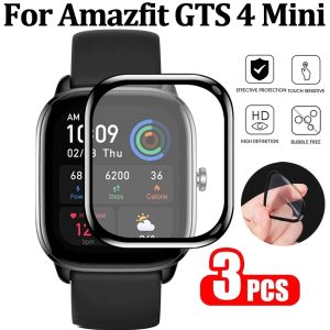 Jansin gts4 /GTS 4mini Protective Film For Amazfit GTS 4 Screen Protector For Amazfit GTS 4 Mini Smart Watch Full Cover 3D HD Film