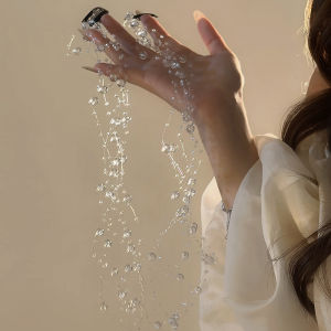 The Atmosphere Is Handy Gadget! Star Same Style Womens Team Sweet Personality Fairy Tassel Double Ponytail Hairpin Braided Hair Chain