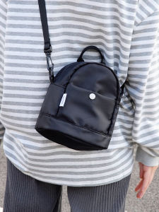 Black Multi-Color Patchwork Versatile Womens Shoulder Bag Spring Summer 2025 Casual Style Waterproof Soft Handle round Bag