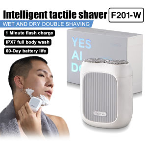 Showsee F201 Electric Shaver for Men Smart Sensor Shaver Portable Shaving Beard Trimmer Facial Cleansing Pencukur Misai智能感应剃须刀