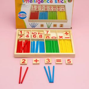 Wooden Mathematical Intelligence Counting  Stick Early Education for Toys Kids 儿童数字棒运算早教数学教具(2210)