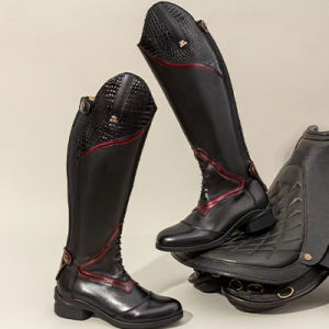 Leather Riding Boots Men Women Long Boots Equestrian Competition Training Obstacle Horse Racing Boots Neutral High Top Boots