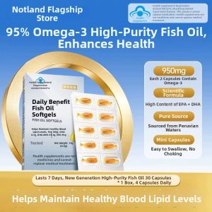 NOTELAND | Omega-3 High Concentration Fish Oil Capsules EPA DHA for Lipid Health