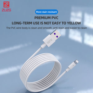 ZUZG 1.2M 6A Super Charge Fast Charging Data Cable USB Cord to Micro / iPh / Type-C for Android Phone Oppo Vivo Samaaung Xiaomi Huawei One Plus