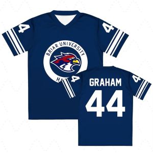 2026 Summer Off Campus Briar University Jersey Graham 44 22 Di Laurentis 66 Tucker46 T-Shirt V-Neck Short Sleeve Men Women Tees