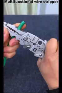 Tang Dekrustasi 27in1 Pemotong Kabel Kawat Alat Tang Pengupas Kabel Listrik Multifungsi