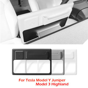 Navigation Screen Frame Edge Cover for Tesla Model Y Juniper Model 3 Highland 2026 TPE Protector Protective Case Card Organizer