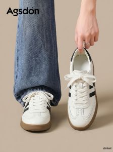 Agsdon | Lightweight Casual White Sneakers