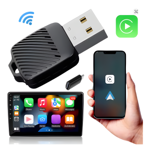 2-in-1 Wireless Adapter Dongle - Wired to Wireless CarPlay Adapter & Android Auto Plug & Play&USB-A/C Support (2016+ Cars)