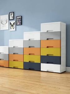 JINXY ลิ้นชักตู้เก็บ ลิ้นชักพลาสติก ตู้จัดระเบียบของ 7/6/5/4/3ชั้นควา เพิ่มหนาตู้ลิ้นชักพลาสติก ลิ้นชักเก็บเสื้อผ้า เป็นมิตรกับสิ่งแวดล้อม