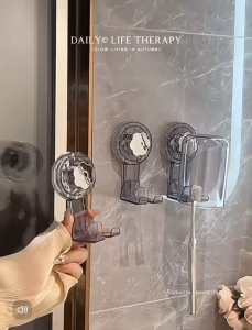 Suction Cup Toothbrush Holder Wall-mounted Without Drilling Electric Toothbrush Holder Transparent Mouthwash Cup