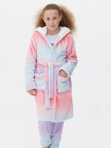 1-15 Years Old Childrens Bathrobes Girls Coral Velvet Pajamas Childrens Nightgown Girl Winter Childrens Loungewear Autumn and Winter