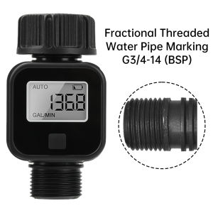 LCD screen water flow meter high accuracy multifunctional electronic recorder for outdoor garden watering irrigation Hose