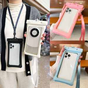 Waterproof Touchscreen Phone Bag with Dual Airbags for Swimming And Rafting Transparent Apple Compatible Durable Outdoor Case