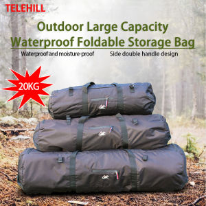 Outdoor Large Capacity Multifunctional Waterproof Foldable Storage Bag Tent Storage Bag Luggage Pack Pouch for Outdoor Travel Camping