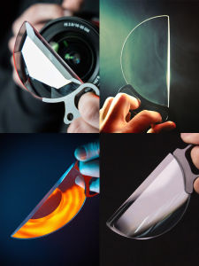 LIPA Handheld Effect Filter Set Multi Prism Split Whirlpool Trail Mirror Refractive Lens Foreground Blur Props Photography Accessories