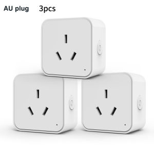 AU NZ Standard Tuya WiFi Smart Socket Energy Monitor Plug with Timer Works with Smart Life App Alexa and Google Voice Control