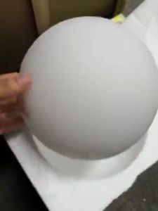 Post Modern Simple White Glass Ball Table Lamp Nordic Creative Bedroom Dimmable Iron Deco Desk Light