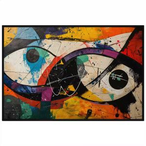 Tranh trừu tượng hiện đại góc nhìn cuộc sống.Tranh treo tường dán tường trang trí nội thất.CGI-1105