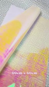 [1 LEMBAR] BICOLOR HOLOGRAPHIC CELLOPHANE LEMBARAN (60 x 60 cm) - Kertas Bunga Wrapping Paper
