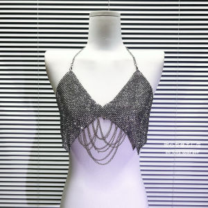 Shiny Tassel Fringe Sequin Elegant Style Mini Halter Top Vest Sweet Heart Home New Heavy Duty Fashionable Womens Vest