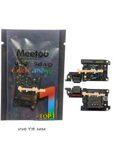 BOARD KONEKTOR PAPAN CAS VIVO Y75 2020 PCB CONNECTOR CHARGER PLUG IN MIC ORIGINAL