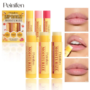 ชุดลิปสติกเปลี่ยนสีผลไม้ติดทนนาน บำรุงริมฝีปากชุ่มชื้น เครื่องสำอางสามชิ้นสำหรับผู้หญิงและเด็กผู้หญิง