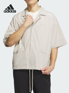 adidas | Knit Collar Mens Sport Casual Short Sleeve Jacket