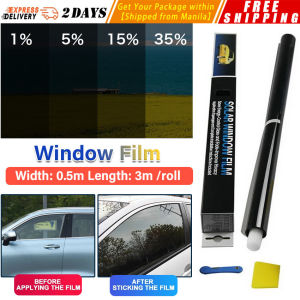 Black Car Window Tint Film: 5%-50% Roll Tint Film & Universal Size