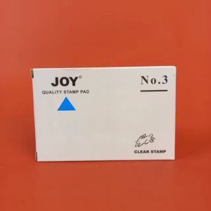 Stamp Pad Joy No. 3 - Long-Lasting Ink And Metal Frame Color (Black Blue Red) Office stamp pad Ink pad