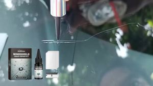 20ml Large Capacity Windshield Repair Kit Car Glass Crack Fix Tool DIY Window Screen Polishing Resin Curing Film Scraper Kit