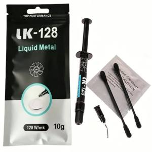LK-128 Liquid Metal Thermal Paste 128W/mK High Conductivity Grease for CPU GPU Laptop PS5 Game Console PC Heat Dissipation Cool