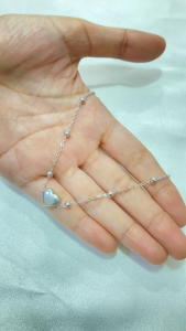 Noin - Gelang Love Hati Wanita Titanium Elegan Aksesoris Fashion Murah Terbaru 2026