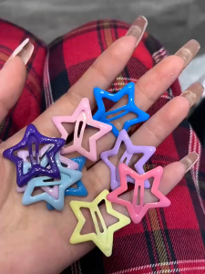 Harga Grosir -  1 PCS Hair Clips Motif Star / Aksesoris Jepitan Rambut Anak