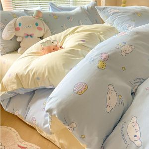 Kiss Dear | Cotton Cartoon Bedding Set 4pcs