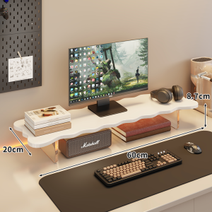 WUBUWEI | Acrylic Office Computer Monitor Elevating Stand