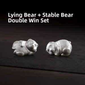 Cute Panda Shaped Tea Pet 999 Pure Silver