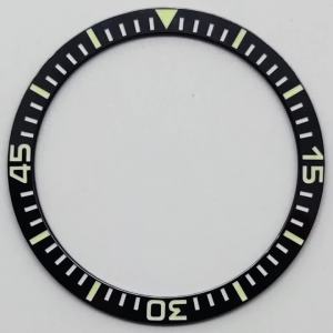 RICHUS 38mm Ceramic Bezel Black Blue Flat Bezel Green Luminous Replace Bezel Watch Accessories