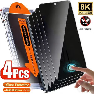 Anti-Spy Tempered Glass Screen Protector For Poco F8 X8 Pro Max F8 Ultra Anti-Scratch Dust Free Privacy Film Auto Alignment Kit