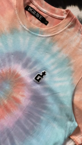 DGRAVE BASICS OG LOGO SPIRAL SMOKE TIE DYE COLLECTION T-SHIRT