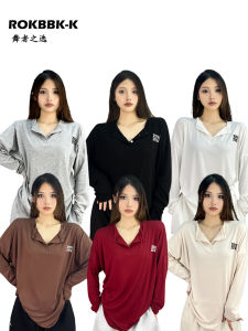 เสื้อแจ็คเก็ตฮิปฮอปสไตล์อเมริกัน ROKBBK-K Loose Long Sleeve Dancing Street Dance เสื้อคลุมกันหนาวแฟชั่นผู้หญิง