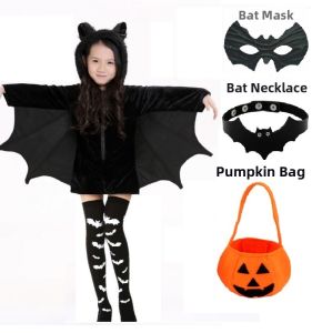 WUYIMEI | Trang Phục Cosplay Ma Cà Rồng Đen Dành Cho Người Lớn Và Trẻ Em