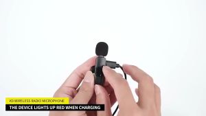 2 Mic Clip On Wireless Lavalier Portable Microphone USB Type C Android
