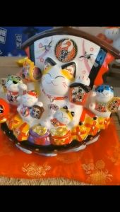 【现货】一帆风水存钱罐扑满陶瓷达摩招财猫Ready Stock Lucky Board Japanese Daruma Piggy Bank Ceramic Fortune Cat Lucky Cat