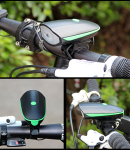 Đèn pin sạc có còi chống nước siêu sáng cho xe đạp